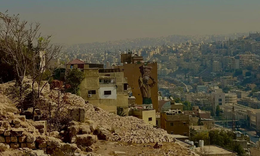 Amman in the distance