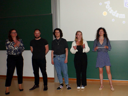 Preisverleihung für den Studieninnovationspreis für Innovative Lehrprojekte. Unser Projekt: "POST-Positiv Studieren von Anfang an" hat den 3. Platz gemacht