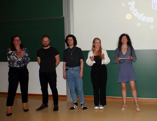 Preisverleihung für den Studieninnovationspreis für Innovative Lehrprojekte. Unser Projekt: "POST-Positiv Studieren von Anfang an" hat den 3. Platz gemacht