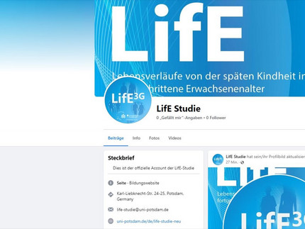 Screenshot des LifE-Profils auf Facebook