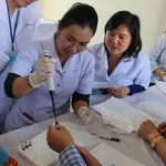 Pipetting the control