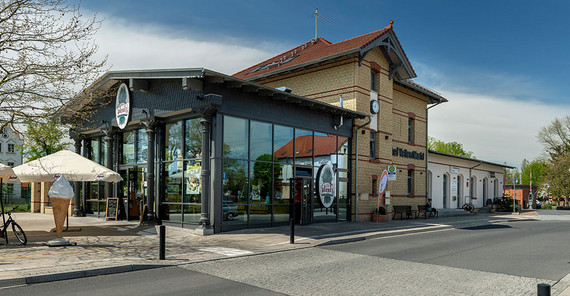 Die Präsenzstelle im Bahnhof Velten. Das Foto ist von Thomas Roese.