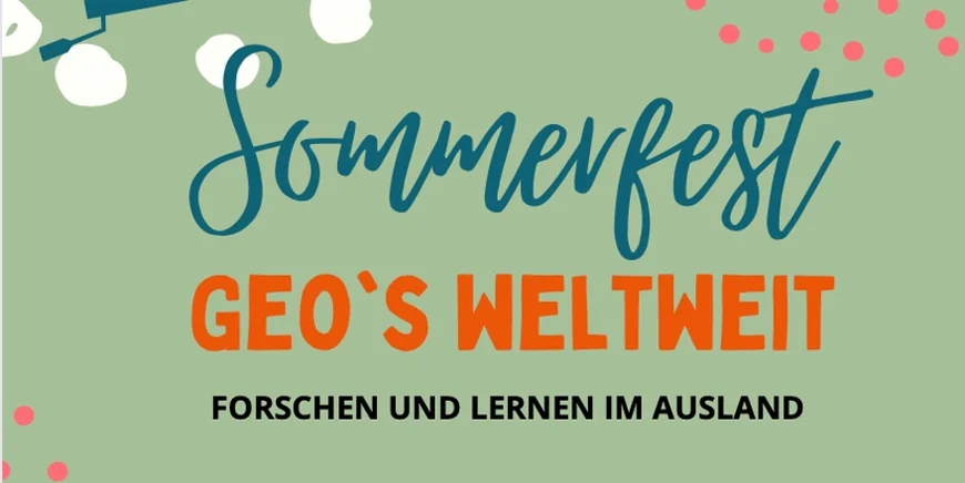 Titelbild der Präsentation "Geographiestudium im Ausland"