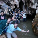 Gruppenfoto unter der "Puente del Diablo"