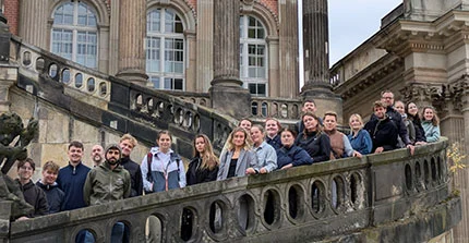 Dänische und deutsche Studierende und Lehrende am 22. Oktober 2024 bei einem Treffen an der Universität Potsdam