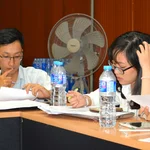 Participants filling in the MNA questionnaire for the case study