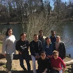 Arbeitskreis Kulak mit dem Schlachtensee im Hintergrund