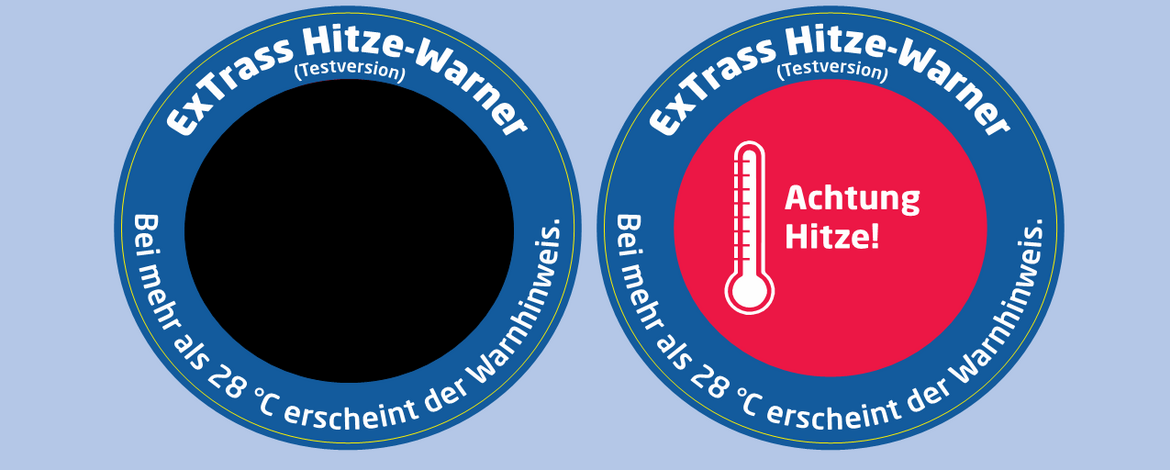 Abbildung des Hitzewarners - 