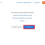 Nutzungsbedingungen zustimmen