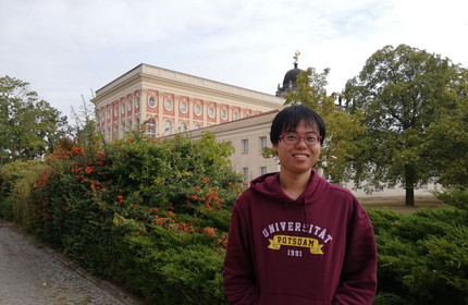 Participant Takahiro from Japan in Potsdam