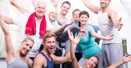 Diverse Menschengruppe