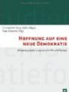 Cover von "Hoffnung auf eine neue Demokratie Bürgerhaushalte in Lateinamerika und Europa"