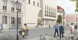Ansicht der künftigen Synagoge in Potsdam | Abb.: Haberland Architekten