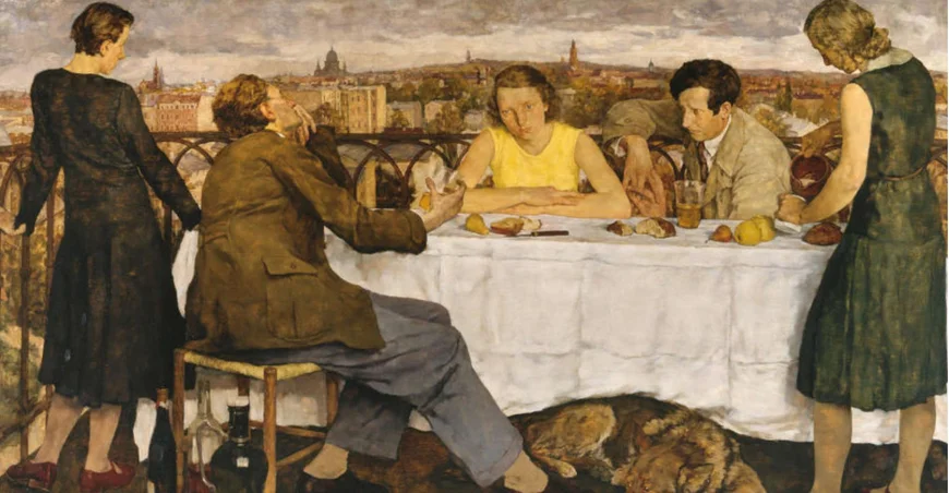 Lotte Laserstein - Abend über Potsdam, 1930.