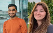 left: Photo of Dhanush Srikanthan, right: Photo of Sinah Ehlert