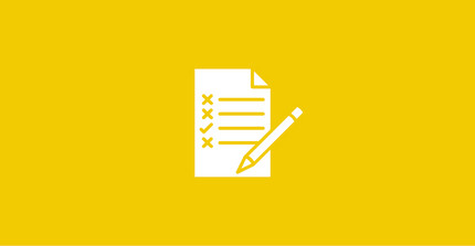 Application documents icon with yellow background