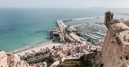 Castillo de Santa Barbara in Alicante in Spanien