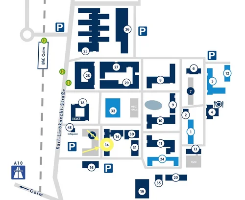 Lageplan Campus Golm
