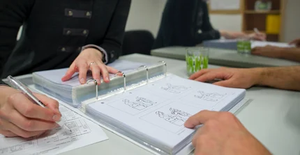 Ordner mit Diagnostikmaterial