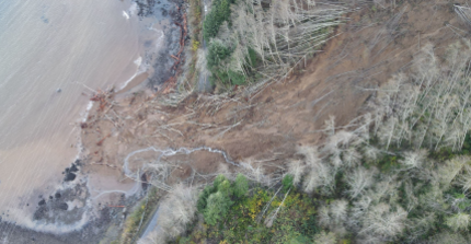 An overhead look at the slide in Washington. Source: https://www.flickr.com/photos/wsdot/51689774569