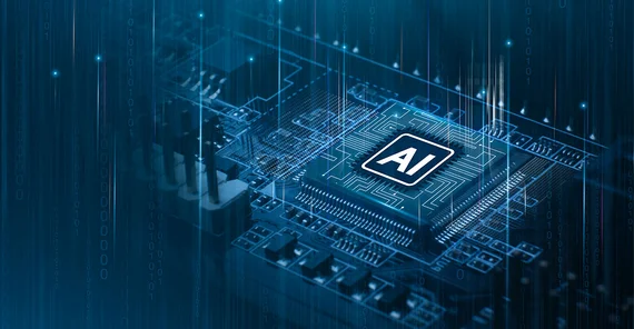 Symbolic image reading:"AI"