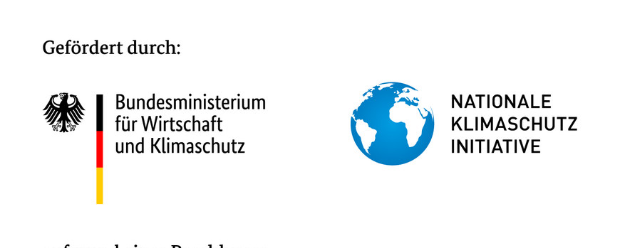 Gefördert durch die Nationale Klimaschutzinitiative vom Bundesministerium für Wirtschaft und Klimaschutz