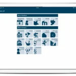 Abfahrtsanzeige auf dem Tablet
