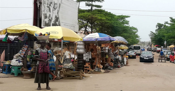 Straßenszene in Winneba