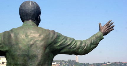 The impressive statue of Nelson Mandela. Picture: Diana Banmann