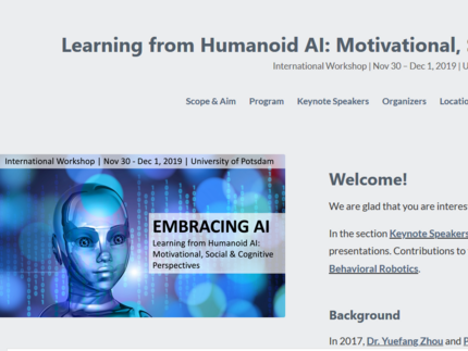 Webseite Workshop AI 2019
