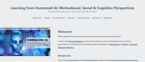 Webseite Workshop AI 2019