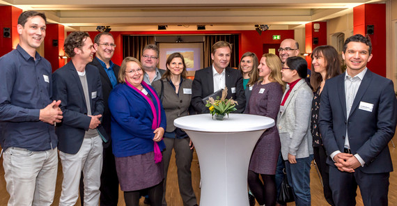 Einige der Neuberufenen an der Universität Potsdam 2017. Foto: Karla Fritze.