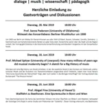 Plakat Gastvorträge 2019