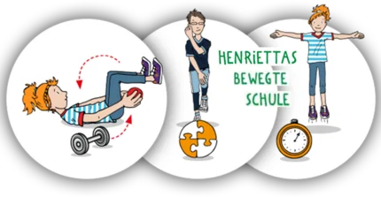Hier geht es zur offiziellen Internetseite von „Henriettas bewegte Schule“
