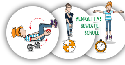 Hier geht es zur offiziellen Internetseite von „Henriettas bewegte Schule“