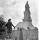 Denkmal Friedrich der Große mit Garnisonkirche (zwischen 1928-34)