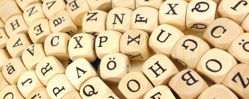 Language courses for parents Letter cubes