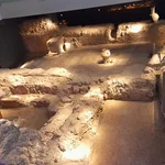 Blick auf das Archäologische Zentrum
