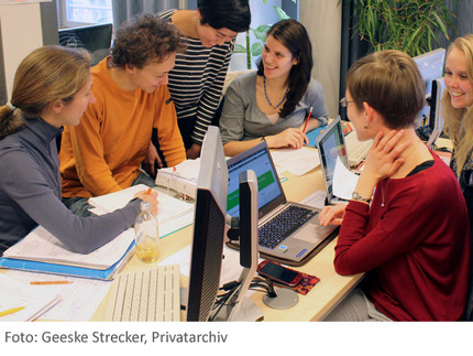 The team at their desk