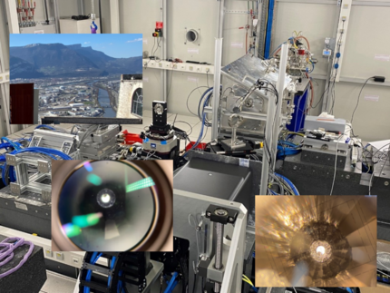 Der neue Experimentierplatz ID27 an der ESRF in Grenoble (F) zur Untersuchung von Mineralen und Materialien bei extremen Drücken und Temperaturen.