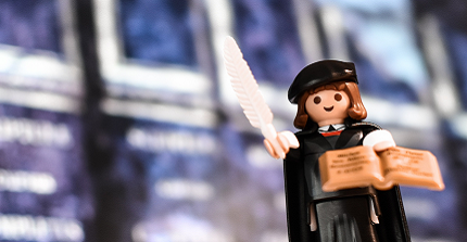Martin Luther as a toy figure