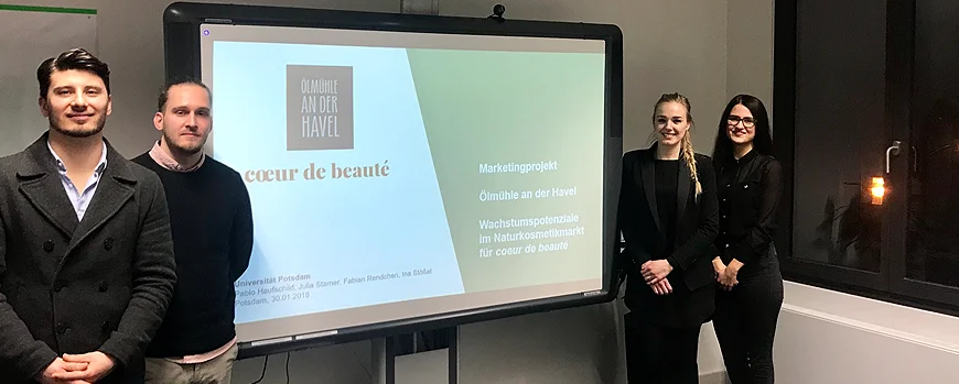 Abschluss Marketingprojekt mit der Ölmühle an der Havel