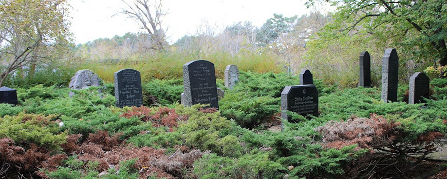 Blick über den Friedhof in Richtung Nordwesten