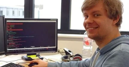 Student working