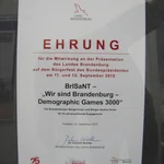 Ehrung durch den Ministerpräsidenten Brandenburgs