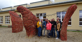 Einweihung des Kletteradlers auf dem Campus Golm. Foto: Ron Vollandt.