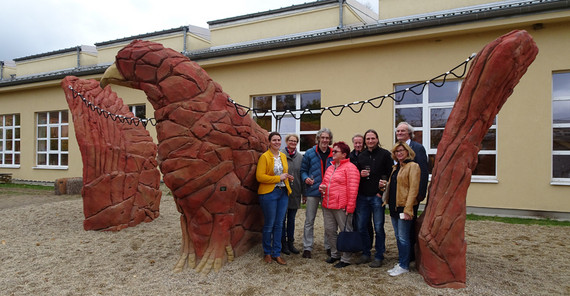 Einweihung des Kletteradlers auf dem Campus Golm. Foto: Ron Vollandt.