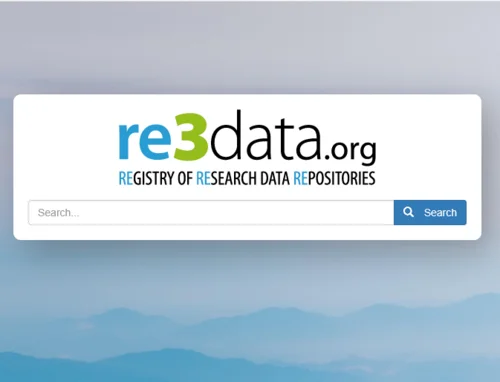 Screenshot von re3data.org
