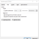Word Tabelleneigenschaften