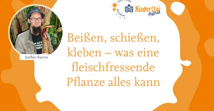 Steffen Ramm: Beißen, schießen, kleben – was eine fleischfressende Pflanze alles kann